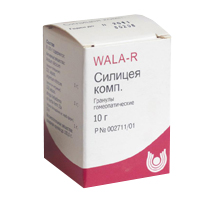 Силицея комп. гранулы гомеопатические 10г фото