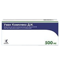 Уман Комплекс Д.И. порошок лиофилизированный для приготовления инъекционного раствора 500МЕ фото