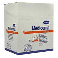 Салфетки "Medicomp drain" стерильные 7,5 см х 7,5 см, 6 слоев фото