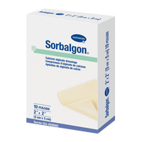 Повязка &quot;Sorbalgon&quot; стерильная из волокон кальция-альгината 5 х 5 см фото