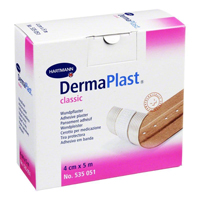 Пластырь "Dermaplast classic" гипоалл. неткан. мат-л, цв. кожи 5м х 4см фото
