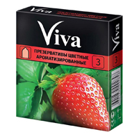 Презервативы "Viva" Цветные ароматизированные фото
