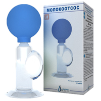 Молокоотсос "Альпина Пласт" МОН-"АП" ручной со стеклянным резервуаром фото