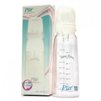 Бутылочка "PUR" 240мл, соска с регулируемой струей фото