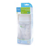 Бутылочка "PUR" с ручками 240мл, соска с быстрой струей фото