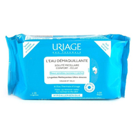 Салфетки "Урьяж" с очищающей водой для чувств. и сухой кожи лица и век фото