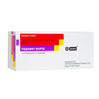 Тидомет форте таблетки 250мг+25мг фото