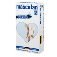 Презервативы "Masculan" 2 Ultra Fine (особо тонкий, прозрачный с обильной смазкой) фото