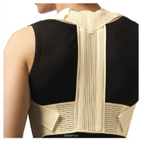 Корректор осанки эласт с жест вставками для верх отд. позвоночника белый раз S фото
