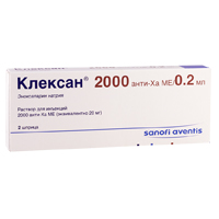 Клексан раствор для инъекций 2000 анти-Ха МЕ/0,2мл фото