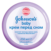 Крем детский &quot;Джонсонс бэби&quot; перед сном с ароматом ромашки и лаванды 250мл фото