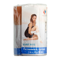 Бинт эластичный "Elast" 9512 медицинский высокой растяжимости 3мх10см фото
