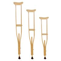 Костыли опорные деревянные с регулировкой высоты фото