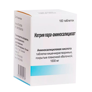 Натрия пара-аминосалицилат таблетки 1000мг фото