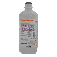 Венофундин раствор для инъекций 6% 500мл фото