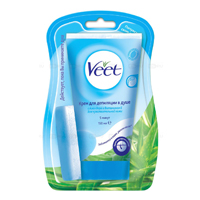 Крем для депиляции в душе "Veet" с алоэ вера 150мл фото