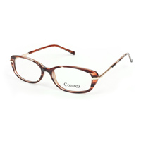 Оправа очковая женская "1412" пластмасс., комбинированная, с металл. заушником фото