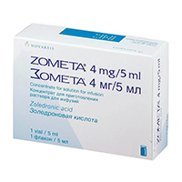Зомета концентрат для приготовления инъекционного раствора 4мг/5мл фото