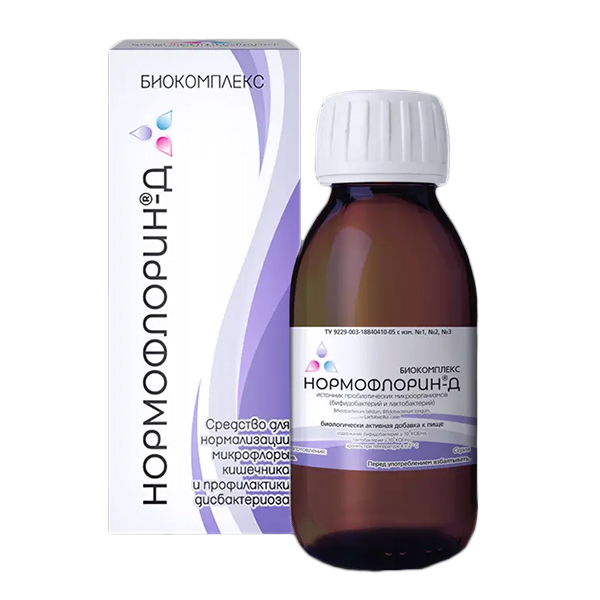 Нормофлорин-Д Биокомплекс жидкость 100мл фото