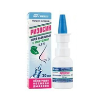Ризосин спрей назальный ментоловый 0,9% 20мл фото