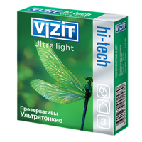 Презервативы "Vizit" "Hi-tech" Ultra light ультратонкие фото