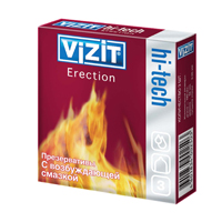 Презервативы "Vizit" "Hi-tech" Erection с возбуждающей смазкой фото