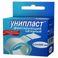 Лейкопластырь "Унипласт фиксирующий" на нетканой основе 2,5 х 500см фото