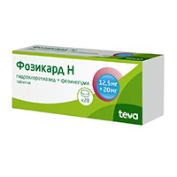 Фозикард Н таблетки 12,5мг+20мг фото
