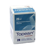 Тореал таблетки 25мг фото