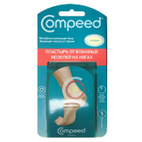 Пластырь "Compeed" от влажных мозолей на ногах средний фото