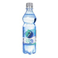 Вода минеральная питьевая столовая "Семь ручьев скв.2434" газированная 0,33л фото
