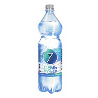 Вода минеральная питьевая столовая "Семь ручьев скв.2434" газированная 1,5л фото