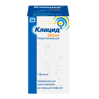 Клацид лиофилизат для инъекций 500мг фото