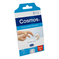 Пластырь "Cosmos Water-Resistant" водоотталкивающий с технологией Quick-Zip (2 размера) фото