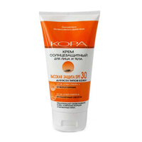 Крем &quot;Кора&quot; солнцезащитный SPF 30, 100мл фото