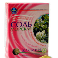 Соль морская "Целебные кристаллы" серии "Цветочная" Жасмин 500г фото