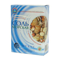 Соль морская "Целебные кристаллы" серии "Морские водоросли" Фукус 500г фото