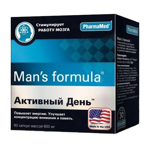 Mans formula "Активный день" капсулы 600мг фото