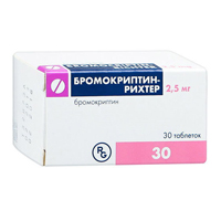 Бромокриптин-Рихтер таблетки 2,5мг фото