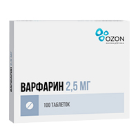 Варфарин таблетки 2,5мг фото
