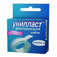 Лейкопластырь "Унипласт фиксирующий" на основе шелка 1,25 х 500см фото