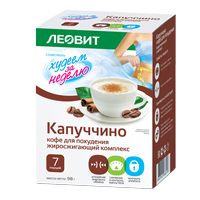 Кофе для похудения "Капуччино" жиросжигающий комплекс "Худеем за неделю" 14г фото