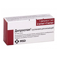 Дипроспан суспензия для инъекций 2мг+5мг/мл 1мл фото