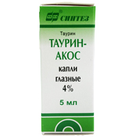 Таурин-АКОС капли глазные 4% 5мл фото