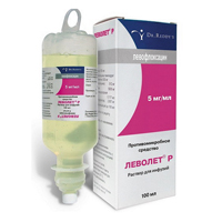Леволет Р раствор для инъекций 5мг/мл 100мл фото