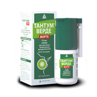Тантум верде форте спрей 0,51мг/доза 88 доз 15мл фото