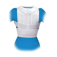 Корректор осанки взрослый с упругими вставками мод. 0506 раз. 5 белый грудь 100-110см фото