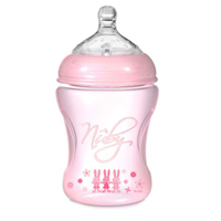 Бутылочка Nuby станд. горло соска средний поток вент. дно термодатчик от 3 мес 260мл (4331) фото