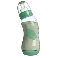 Бутылочка Nuby стандарт горло наклонная вент дно соска средний поток от 0 мес 250мл (1468) фото