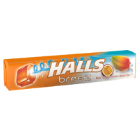 Леденцы Halls Breez вкус тропических фруктов 25,2г фото